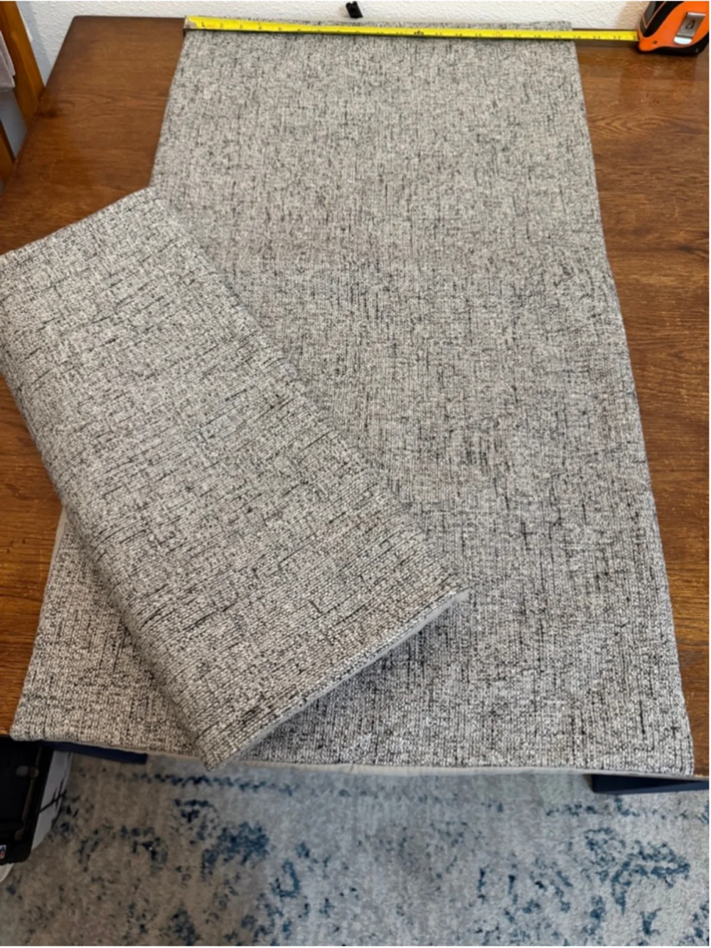 Set of 2 King Pillow Shams Heavy Textured Neutral Gray Farmhouse Decorative Cov